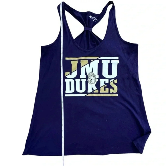 James Madison University Purple Flowy Tank Top, JMU Football Workout Gym - Picture 6 of 11